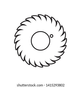 saw blade icon logo vector design template