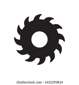 saw blade icon logo vector design template