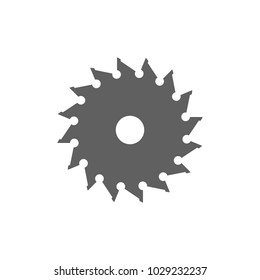 Saw blade icon in trendy flat style isolated on white background. Symbol for your web site design, logo, app, UI. Vector illustration, EPS