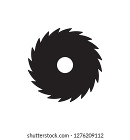 saw blade icon in trendy flat style