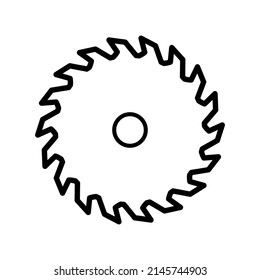 Saw blade icon in trendy vector design illustration