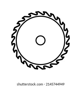 Saw blade icon in trendy vector design illustration