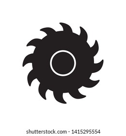saw blade icon vector design template