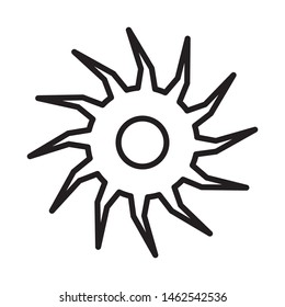 saw blade icon vector design template