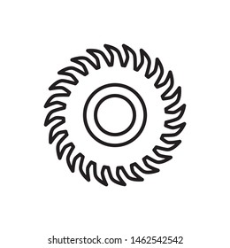saw blade icon vector design template