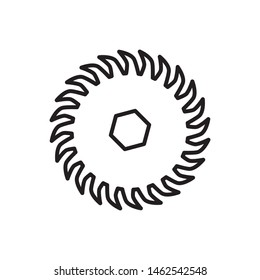 saw blade icon vector design template