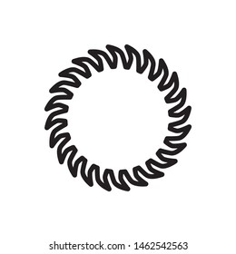 saw blade icon vector design template