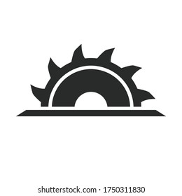 saw blade icon vector design illustration