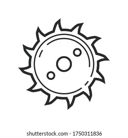 saw blade icon vector design illustration