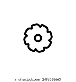 Diseño de Vector de icono de hoja de sierra de moda