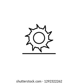 saw blade icon vector illustration
