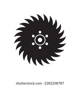 saw blade icon vector illustration symbol design