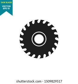 saw blade icon vector logo template