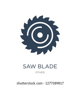 saw blade icon vector on white background, saw blade trendy filled icons from Other collection, saw blade vector illustration