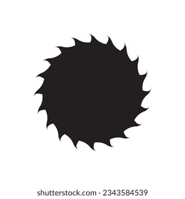saw blade icon vector template illustration logo design