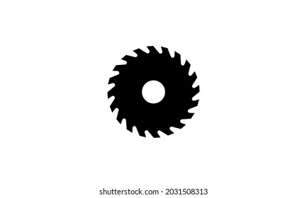 Saw blade icon vector,Circular saw metal icon