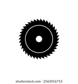 Saw blade icon vector,simple flat black trendy style illustration for web and app..eps