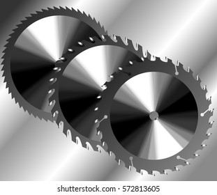 saw blade metal of illustrator