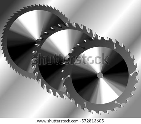 saw blade metal of illustrator