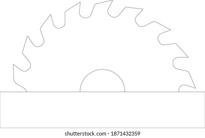 saw blade Vector Icon 