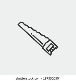 Saw blade vector icon illustration sign