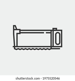 Saw blade vector icon illustration sign