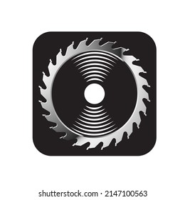 saw blade vector icon isolated on white