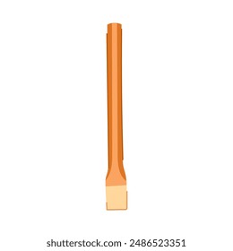 saw brick chisel cartoon. stone tool, doodle sketch, tablet wood saw brick chisel sign. isolated symbol vector illustration