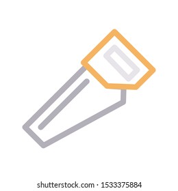 saw color line vector icon