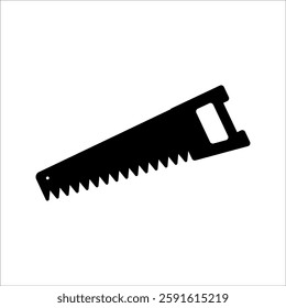 saw cut sawing icon vector, on white background