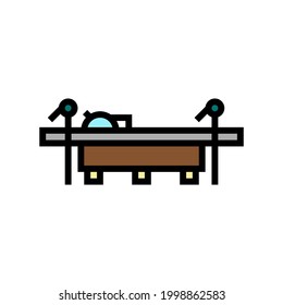 saw for cut tree timber color icon vector. saw for cut tree timber sign. isolated symbol illustration