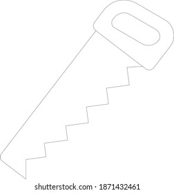 Icono de vectores de sierra y cortador 