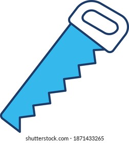 Säge zum Schneiden. Vektorsymbol 