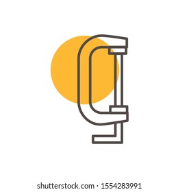saw design, Construction work repair reconstruction industry build and project theme Vector illustration