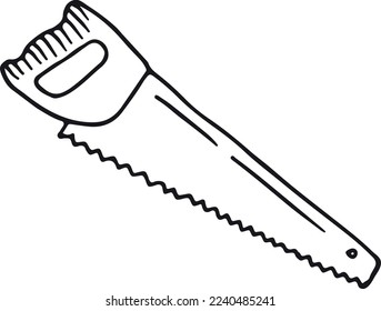 Das Doodle-Symbol gesehen. Handwerkzeug für Holzarbeiten