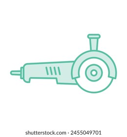 Saw  Dual tone colour vector icon which can easily modify or edit 