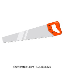 saw flat design vector illustration isolated on white background