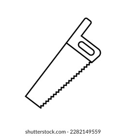 Saw flat icon. 1st May Worker s Day. Vector