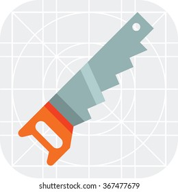 Saw flat icon