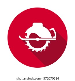 Saw flat icon vector