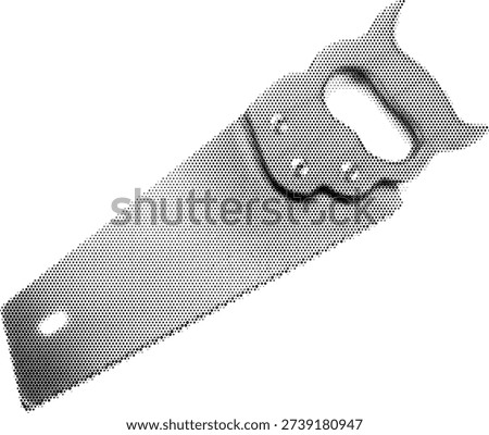 saw halftone element design black halftone stipple print digital carpentry