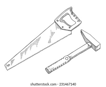 saw and hammer