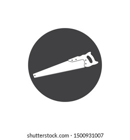 saw hand  logo icon vector illustration design 