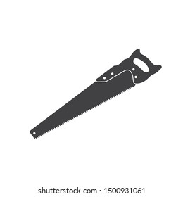 saw hand  logo icon vector illustration design 