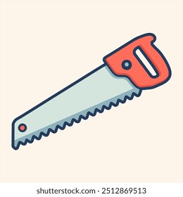 saw hand tool vector illustration template design