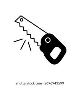 Saw icon clean and modern vector illustration
