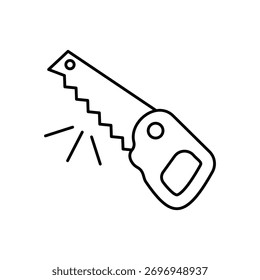 Saw icon clean and modern vector illustration