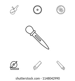 Saw icon. collection of 7 saw outline icons such as . editable saw icons for web and mobile.