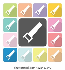 Saw Icon color set vector illustration.