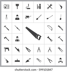 saw icon. Construction icons universal set for web and mobile
